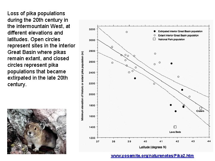 Loss of pika populations during the 20 th century in the intermountain West, at