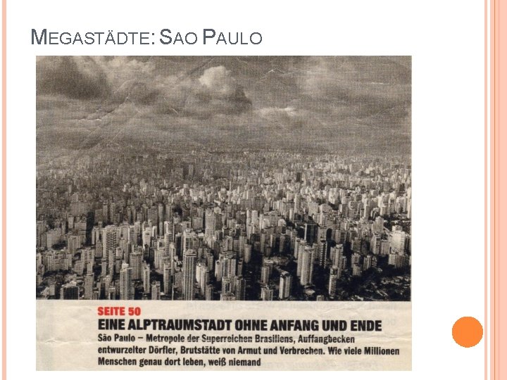 MEGASTÄDTE: SAO PAULO 