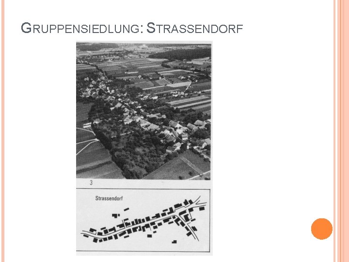 GRUPPENSIEDLUNG: STRASSENDORF 