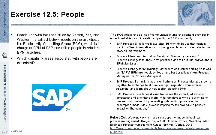Exercise 12. 5: People § § Continuing with the case study by Reisert, Zelt, Exercise 12. 5: People § § Continuing with the case study by Reisert, Zelt,