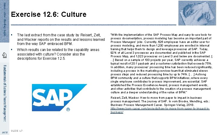 Exercise 12. 6: Culture § The last extract from the case study by Reisert, Exercise 12. 6: Culture § The last extract from the case study by Reisert,