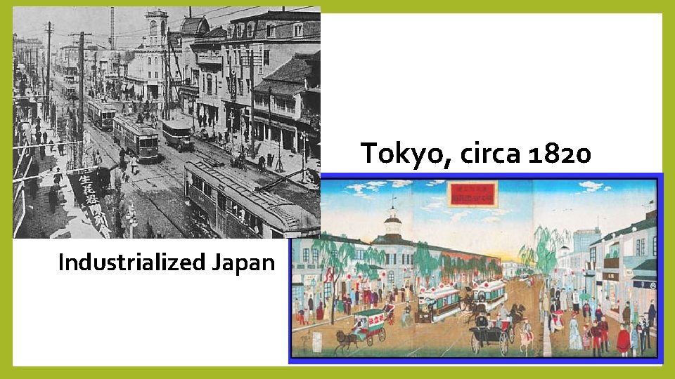 Tokyo, circa 1820 Industrialized Japan 