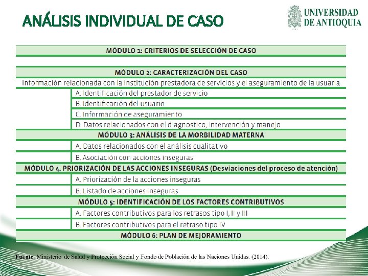 ANÁLISIS INDIVIDUAL DE CASO 