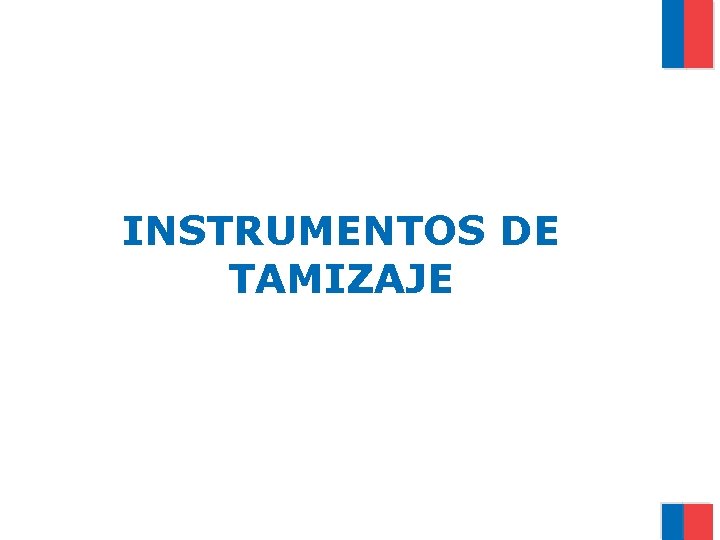 INSTRUMENTOS DE TAMIZAJE 