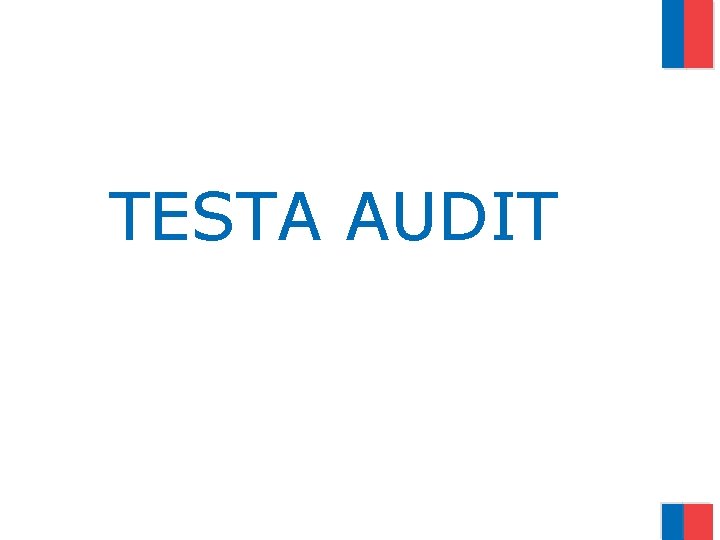 TESTA AUDIT 