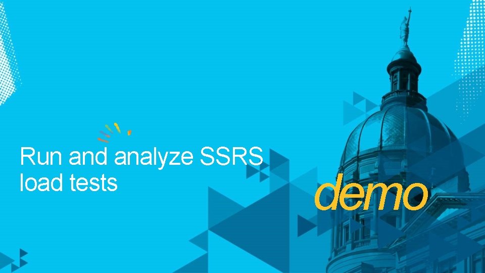 Run and analyze SSRS load tests demo 