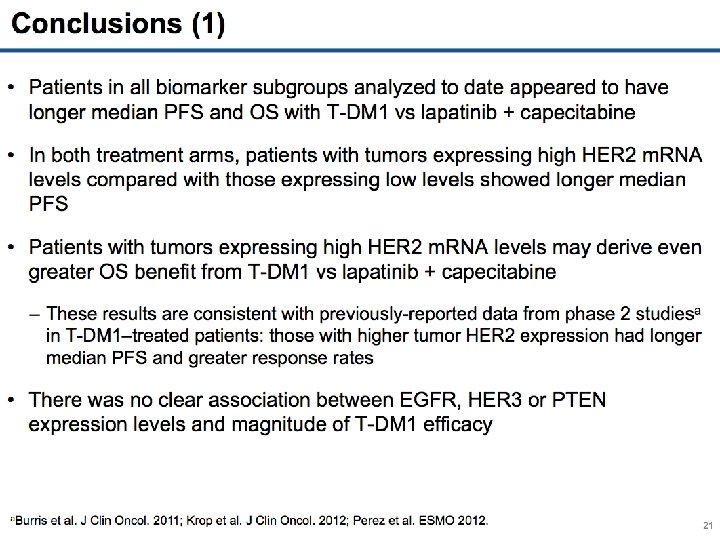 EMILIA Biomarker Analysis: PFS by PIK 3 CA Mutation Status Level and Treatment Arm