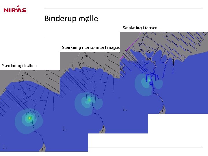 Binderup mølle Sænkning i terrænnært magasin Sænkning i kalken 