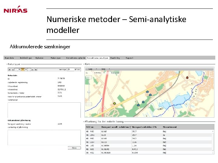 Numeriske metoder – Semi-analytiske modeller Akkumulerede sænkninger 