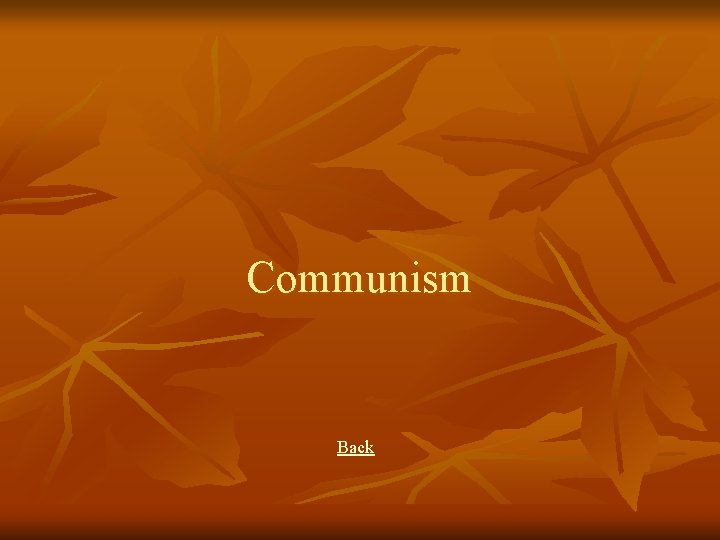 Communism Back 