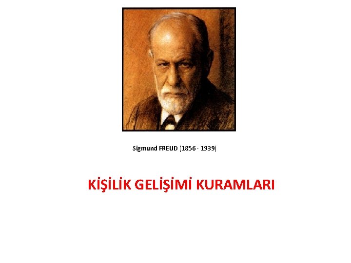  Sigmund FREUD (1856 - 1939) KİŞİLİK GELİŞİMİ KURAMLARI 23 