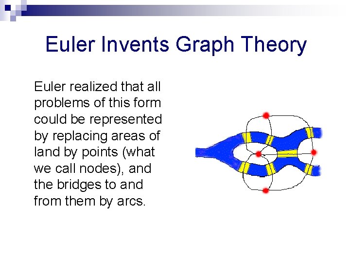  Euler Invents Graph Theory Euler realized that all problems of this form could