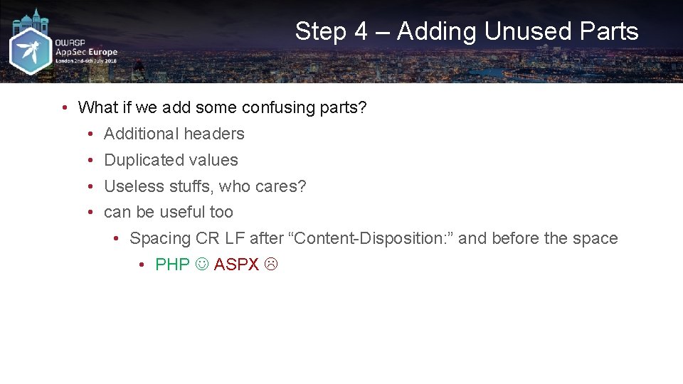 Step 4 – Adding Unused Parts • What if we add some confusing parts?