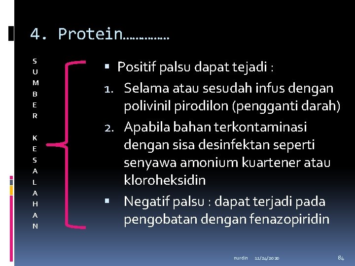 4. Protein…………… S U M B E R K E S A L A