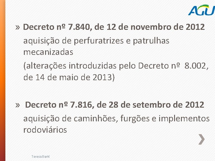 » Decreto nº 7. 840, de 12 de novembro de 2012 aquisição de perfuratrizes