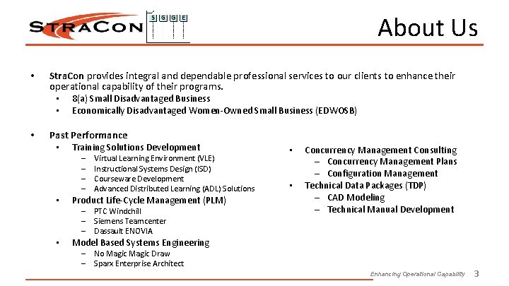 About Us • Stra. Con provides integral and dependable professional services to our clients