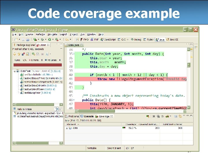 Code coverage example 17 