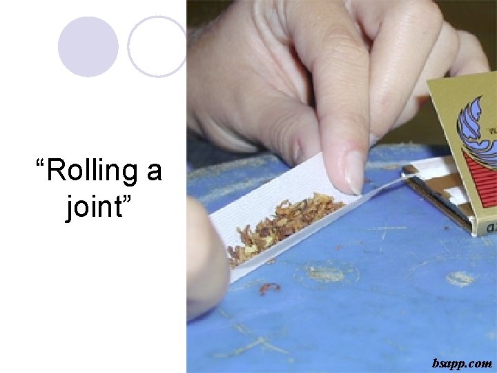 “Rolling a joint” bsapp. com 
