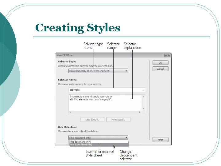 Creating Styles 