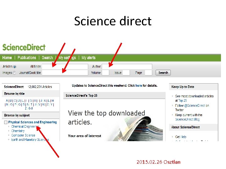 Science direct 2015. 02. 26 Osztlan 