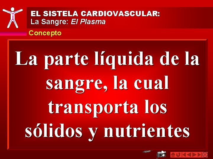 EL SISTELA CARDIOVASCULAR: La Sangre: El Plasma Concepto La parte líquida de la sangre,