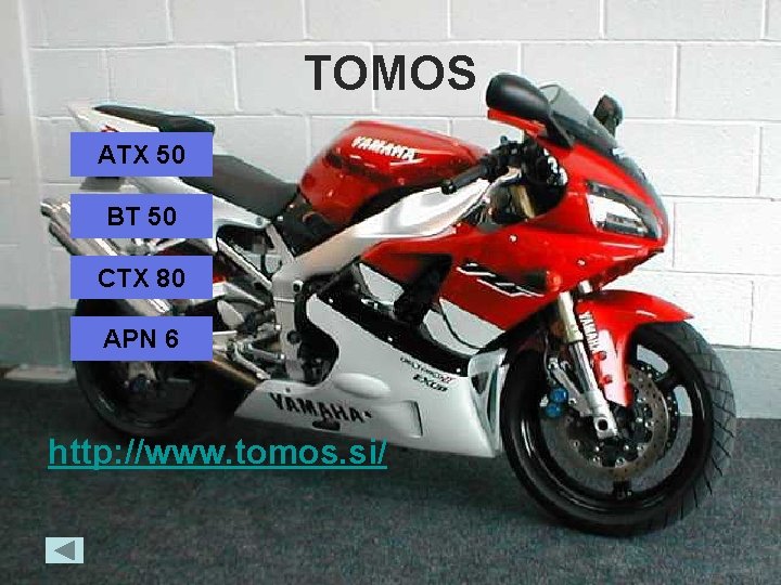 TOMOS ATX 50 BT 50 CTX 80 APN 6 http: //www. tomos. si/ 