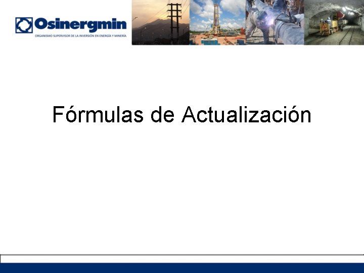 Fórmulas de Actualización 