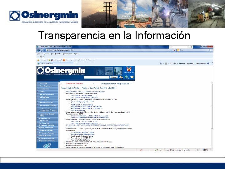 Transparencia en la Información 
