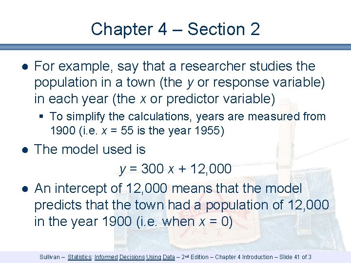 Chapter 4 – Section 2 ● For example, say that a researcher studies the Chapter 4 – Section 2 ● For example, say that a researcher studies the