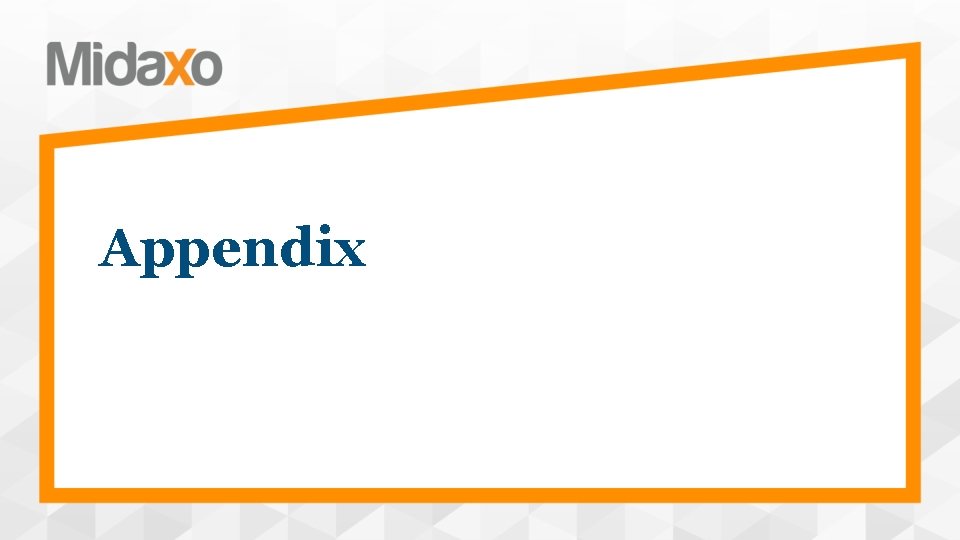 Appendix 