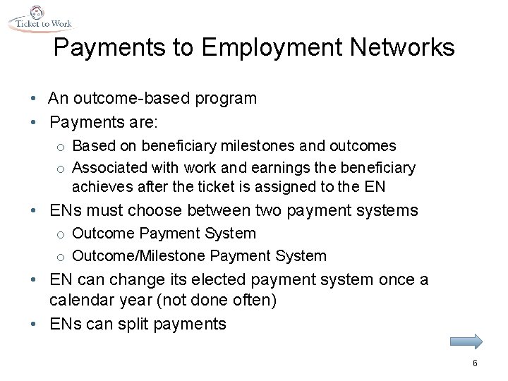 Ticket to Work Program Ticket Program Basics Course