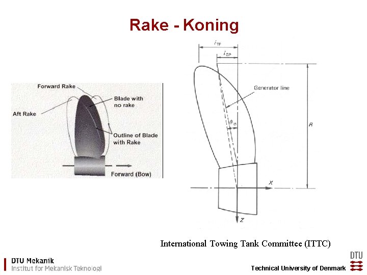 Rake - Koning International Towing Tank Committee (ITTC) Technical University of Denmark 