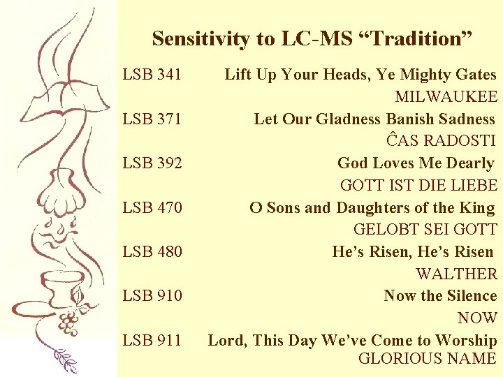 Sensitivity to LC-MS “Tradition” LSB 341 LSB 371 LSB 392 LSB 470 LSB 480