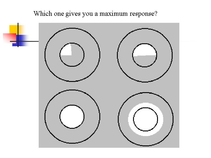 Which one gives you a maximum response? 