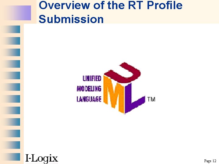 Overview of the RT Profile Submission Page 12 