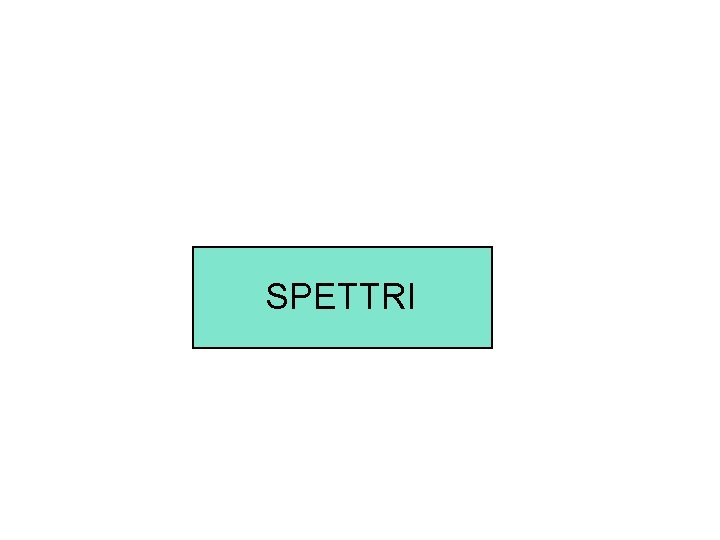 SPETTRI 