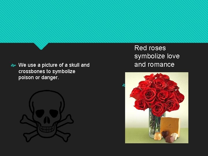  We use a picture of a skull and crossbones to symbolize poison or