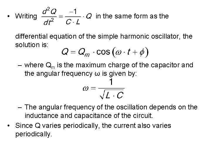  • Writing in the same form as the differential equation of the simple
