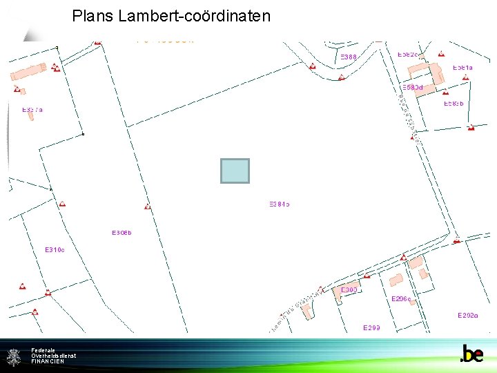 Plans Lambert-coördinaten Federale Federame Overheidsdienst FINANCIEN 