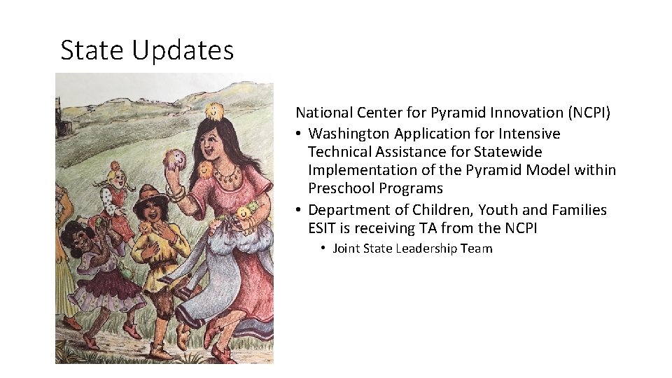 State Updates National Center for Pyramid Innovation (NCPI) • Washington Application for Intensive Technical