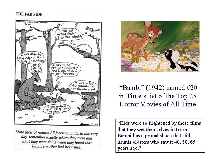 “Bambi” (1942) named #20 in Time’s list of the Top 25 Horror Movies of