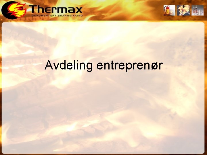 Avdeling entreprenør 