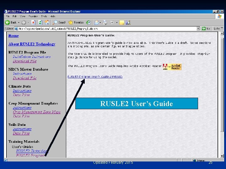 RUSLE 2 User’s Guide Updated February 2015 25 