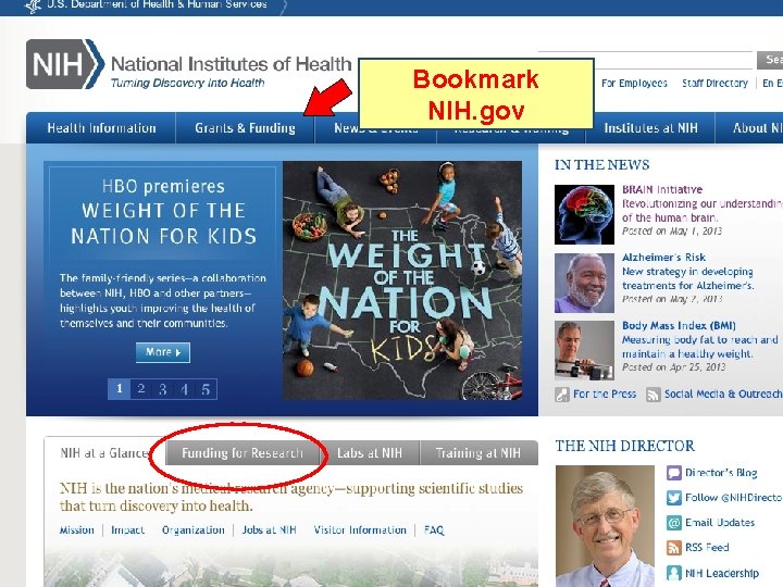 Bookmark NIH. gov 