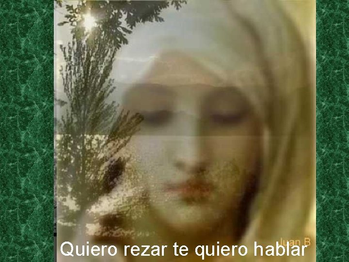Quiero rezar te quiero hablar 