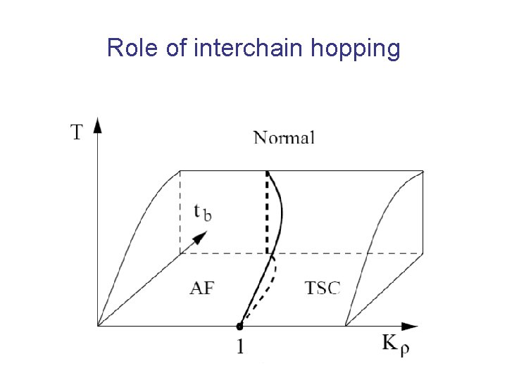 Role of interchain hopping 