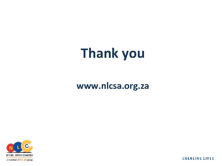 Thank you www. nlcsa. org. za 20 