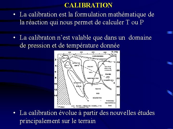 CALIBRATION • La calibration est la formulation mathématique de la réaction qui nous permet