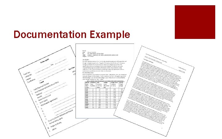 Documentation Example 
