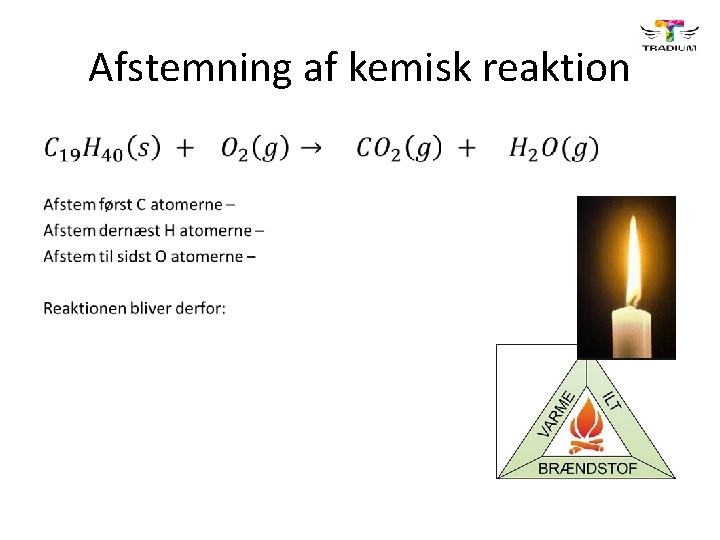 Afstemning af kemisk reaktion • 